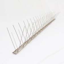 25MT DISSUASORI PER PICCIONI UCCELLI VOLATILI INOX MODELLO RIGIDO 80 Aghi  1 Mt