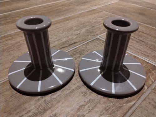 Set candelabri ceramica - 2,