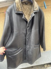 Montone rovesciato tinta scura original shearling vintage anni 80’ 