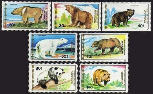Mongolia 1989 fauna - fauna, animali