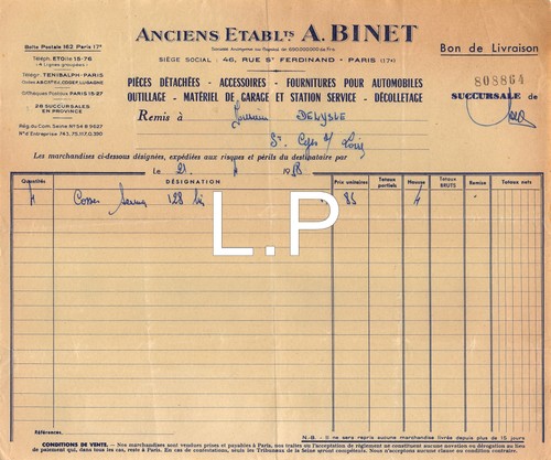 1958 etab binet paris - 1958,
