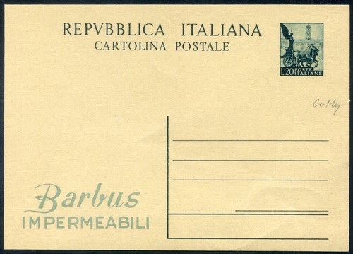 1951 repubblica interi postali - repubblica,