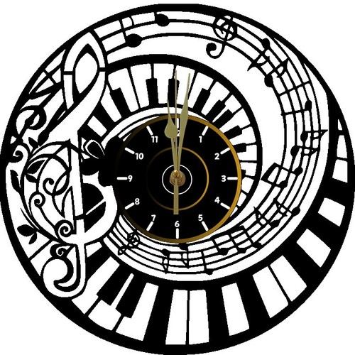 Orologio vinile parete - in,