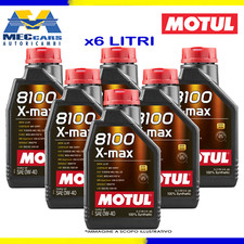 6 L MOTUL 8100 X-MAX 0W40 OLIO MOTORE ACEA C3 | B4 LL01 RN 0710 100% SINTETICO
