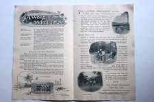 opuscolo pubblicitario inglese RALEIGH CYCLES pneumatici per bicicletta