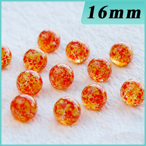 Perline biglie vetro - , arancione
