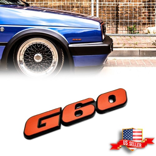 Red g60 emblem badge sticker - emblem,