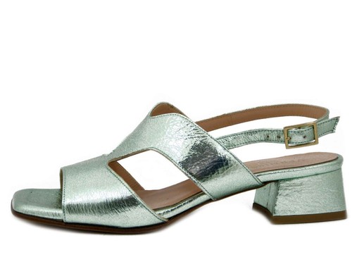 Sandali donna pelle verde - donna,