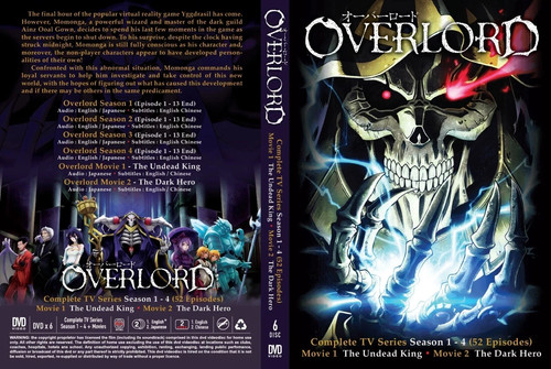 Dvd overlord anime - dvd, series