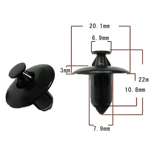 Rivetto plastica 20 1 - rivetto, 20,1