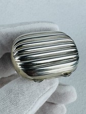 Scatolina Portapillole In Argento 800 Costolato