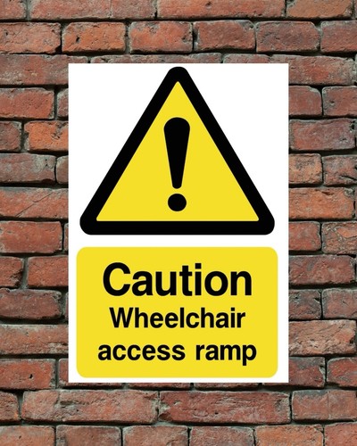 Attenzione rampa accesso sedia - rampa,