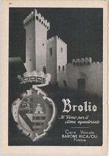 55495  - VINTAGE ITALIAN ADVERTISING from MAGAZINE -  WINE Firenze 1936