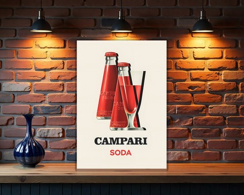 Insegna vintage campari soda - vintage,