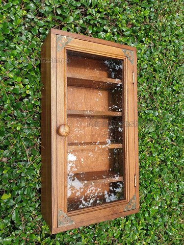 Small wall curio cabinet - small,