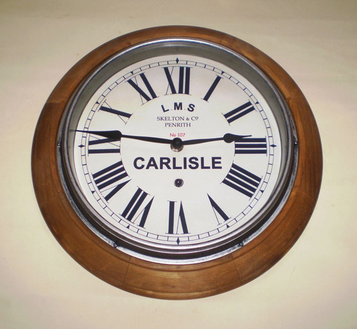 Orologio stazione legno - orologio,