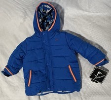 🎅🏻 Giubbotto imbottito bambino 24 mesi blu verticale 9 nuovo con etichetta