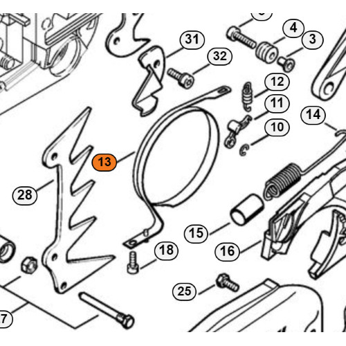 Stihl nastro freno - freno, per