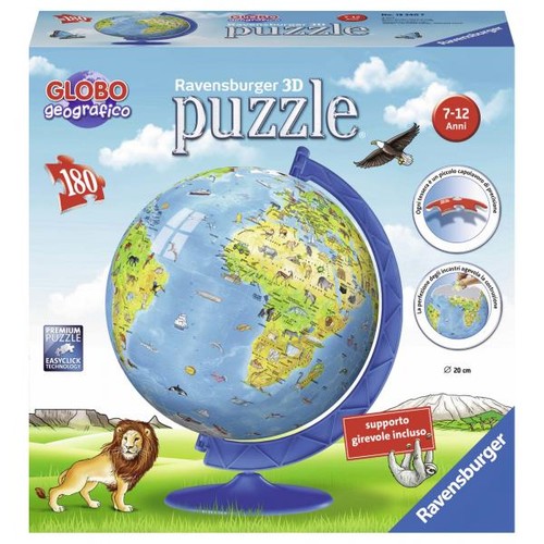 Globo puzzle 180pz - 3d,