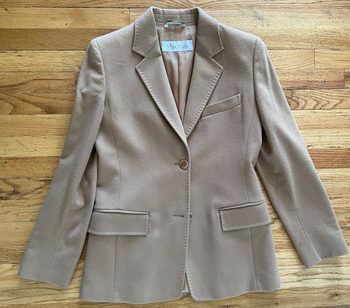 Max mara blazer donna cammello - max,