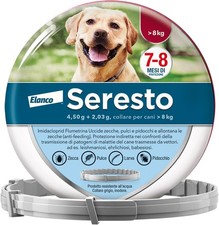 Elanco Seresto Collare Antiparassitario, per Cani Oltre 8 Kg, dura fino a 8 mesi