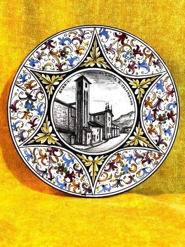 Piatto parete ceramica - parete, in