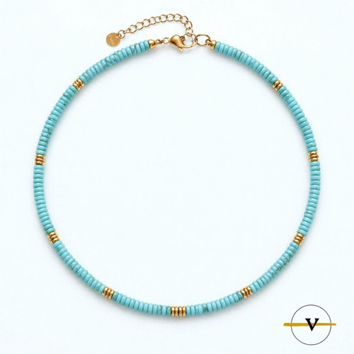 Collana uomo donna - collana, turchese