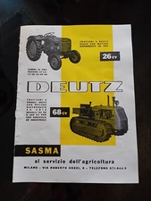 PUBBLICITÀ TRATTORI DEUTZ GOMMATI CINGOLATI DA RIVISTA Anni '50 ADVERTISING 