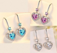 Orecchini a borchie cuore a