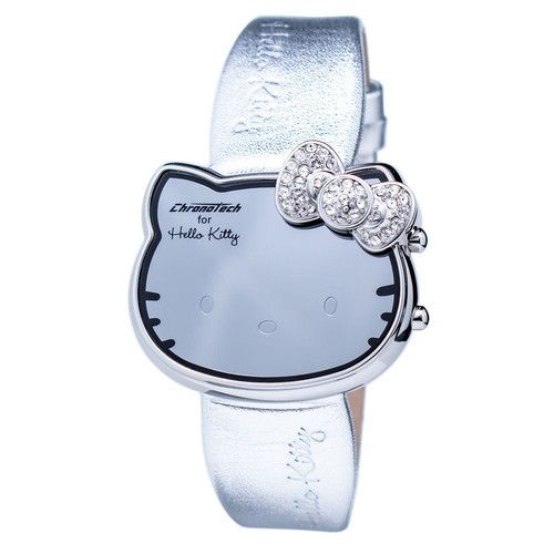 Chronotech silver leather - silver,