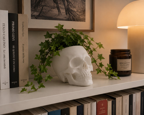 Vaso teschio decorativo - vaso,