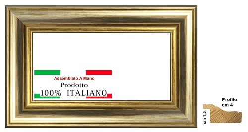 Cornice argento liscia - liscia, in