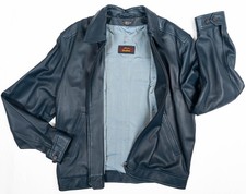 Bomber uomo pelle traforata