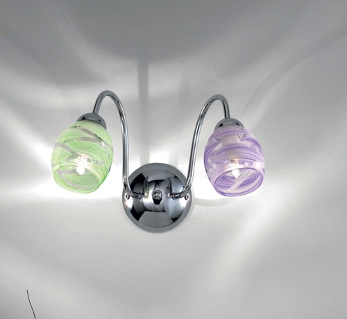 Modern chrome sconce with - modern,