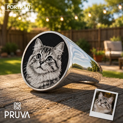 Anello personalizzato gatto - anello,