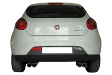 Scarico sportivo Fox duplex acciaio inox 2x76 Fiat Bravo II dall'anno 07 1.4l + diesel