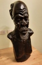 Busto Uomo Legno Arte Africana