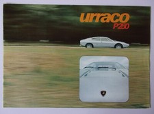 Brochure vendita LAMBORGHINI URRACO P250 orig 1973 Euro Mkts - versione più rara