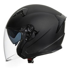 CASCO JET NERO OPACO MOTO