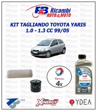 KIT TAGLIANDO TOYOTA YARIS 1.0cc 1.3cc 99/05 - 2 FILTRI 4 LITRI TOTAL 10W40