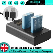 2x Batteria NB-13L +
