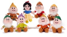 DISNEY PELUCHE BIANCANEVE & I SETTE NANI SUPERSOFT 8ASSORTITI A SCELTA H.28CM