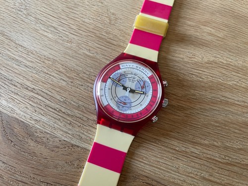 Swatch navy berry chrono wrist - swatch,