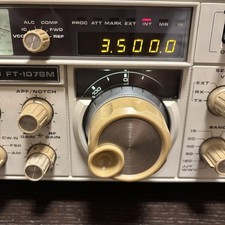 YAESU FT-107SM HF 10W Trasmettitore Testato Cavo Alimentazione Manuale Solo Giappone JDM Vintage
