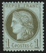n°50, Cérès 1c vert-olive