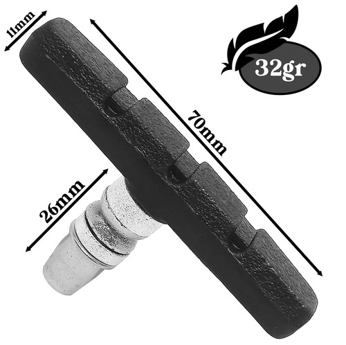 Pattini freno bici 7cm - 2/4,