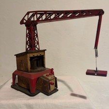 ANTICA GRU GIOCATTOLO IN LATTA VINTAGE EPOCA COLLEZIONE