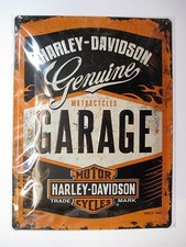 Targa in latta grande Harley