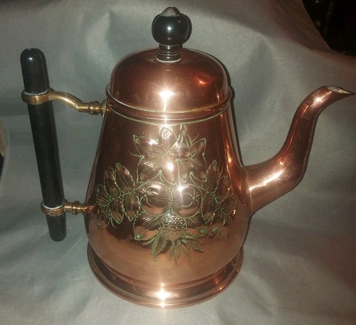 Antica caffettiera rame - antica, 6