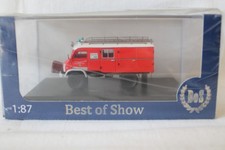 BOS 1:87: 87788 Mercedes Unimog 404 S LF8, rosso chiaro/bianco vigili del fuoco Sibbesse 1962